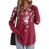 imageZeagoo Womens Tunic Tops to Wear with Leggings Long Sleeve Crew Neck Thumb Hole Shirts Loose Tshirts Fall ClothesSf186