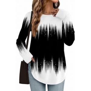 imageZeagoo Womens Tunic Tops to Wear with Leggings Long Sleeve Crew Neck Thumb Hole Shirts Loose Tshirts Fall ClothesJb204