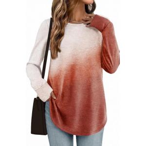 imageZeagoo Womens Tunic Tops to Wear with Leggings Long Sleeve Crew Neck Thumb Hole Shirts Loose Tshirts Fall ClothesJb205