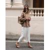 imageZeagoo Womens Satin Skirt Thin High Waist Midi Skirt Flowy Silk Casual Skirts Mermaid HemPastel Peach