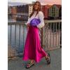 imageZeagoo Womens Satin Skirt Thin High Waist Midi Skirt Flowy Silk Casual Skirts Mermaid HemRose