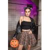 imageZeagoo Womens Skirt Basic Mini Skater Skirt 2025 Fall Skirts Stretchable High Waist ALine Dance SkirtsRed Floral