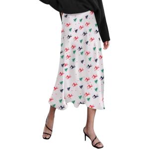imageZeagoo Womens Satin Skirt Thin High Waist Midi Skirt Flowy Silk Casual Skirts Mermaid HemPat8