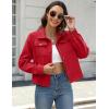 imageZeagoo Flannels for Women Cropped Shacket Jacket Fashion Plaid Button Down Shirt 2025 Fall Coat TopsTr