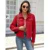 imageZeagoo Flannels for Women Cropped Shacket Jacket Fashion Plaid Button Down Shirt 2025 Fall Coat TopsTr