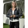 imageZeagoo Flannels for Women Cropped Shacket Jacket Fashion Plaid Button Down Shirt 2025 Fall Coat TopsZgw414