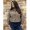 imageZeagoo Flannels for Women Cropped Shacket Jacket Fashion Plaid Button Down Shirt 2025 Fall Coat TopsZgz293