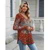 imageZeagoo Long Sleeve Tops for Women Casual V Neck Shirt Loose Fall Basic Tee Dressy Work Blouses 2025Mz735