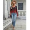 imageZeagoo Long Sleeve Tops for Women Casual V Neck Shirt Loose Fall Basic Tee Dressy Work Blouses 2025Mz838
