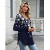 imageZeagoo Long Sleeve Tops for Women Casual V Neck Shirt Loose Fall Basic Tee Dressy Work Blouses 2025Sf103