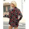 imageZeagoo Satin Blouses for Women Silk Button Down Shirts Long Sleeve Business Casual TopsCrimson Nocturne