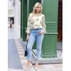 imageZeagoo Satin Blouses for Women Silk Button Down Shirts Long Sleeve Business Casual TopsSilk Bloom Whisper