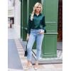 imageZeagoo Satin Blouses for Women Silk Button Down Shirts Long Sleeve Business Casual TopsTeal Blue
