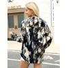 imageZeagoo Satin Blouses for Women Silk Button Down Shirts Long Sleeve Business Casual TopsTie Dye