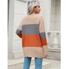 imageZeagoo Womens 2025 Long Sleeve Chunky Cable Knit Fall Cardigans Sweaters Button Down Open Front Outerwear with PocketsColorblock 965