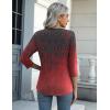 imageZeagoo Womens Casual 34 Sleeve TShirts Round Neck Cute Tunic Tops Basic Tees Blouses Business Work Tee TopBlack Redmz838