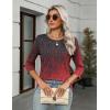 imageZeagoo Womens Casual 34 Sleeve TShirts Round Neck Cute Tunic Tops Basic Tees Blouses Business Work Tee TopBlack Redmz838