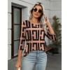 imageZeagoo Womens Casual 34 Sleeve TShirts Round Neck Cute Tunic Tops Basic Tees Blouses Business Work Tee TopBohemiajh308