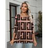 imageZeagoo Womens Casual 34 Sleeve TShirts Round Neck Cute Tunic Tops Basic Tees Blouses Business Work Tee TopBohemiajh308