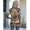 imageZeagoo Womens Casual 34 Sleeve TShirts Round Neck Cute Tunic Tops Basic Tees Blouses Business Work Tee TopMulticolormz857