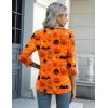 imageZeagoo Womens Casual 34 Sleeve TShirts Round Neck Cute Tunic Tops Basic Tees Blouses Business Work Tee TopOrange Cucurbitws85