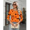 imageZeagoo Womens Casual 34 Sleeve TShirts Round Neck Cute Tunic Tops Basic Tees Blouses Business Work Tee TopOrange Cucurbitws85