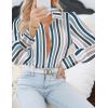 imageZeagoo Womens Shirts Button Down Printed Lantern Long Sleeve Blouse Fashion Casual Tops 2025Tw721