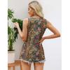 imageZeagoo Womens Summer Tank Tops 2025 Pleated Crew Neck Floral Solid Loose Fit Casual Sleeveless Flowy Boho Tunic ShirtsMz721