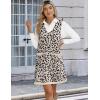 imageZeagoo Womens Sweater Vest Dresses for Women 2025 V Neck Sleeveless Knit Pullover Sweater with Pockets Fall Winter OutfitsAn425