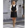 imageZeagoo Womens Sweater Vest Dresses for Women 2025 V Neck Sleeveless Knit Pullover Sweater with Pockets Fall Winter OutfitsBlack
