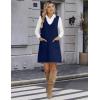 imageZeagoo Womens Sweater Vest Dresses for Women 2025 V Neck Sleeveless Knit Pullover Sweater with Pockets Fall Winter OutfitsBlue