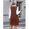 imageZeagoo Womens Sweater Vest Dresses for Women 2025 V Neck Sleeveless Knit Pullover Sweater with Pockets Fall Winter OutfitsBrown