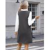 imageZeagoo Womens Sweater Vest Dresses for Women 2025 V Neck Sleeveless Knit Pullover Sweater with Pockets Fall Winter OutfitsDark Grey