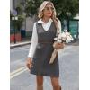 imageZeagoo Womens Sweater Vest Dresses for Women 2025 V Neck Sleeveless Knit Pullover Sweater with Pockets Fall Winter OutfitsDark Grey