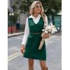 imageZeagoo Womens Sweater Vest Dresses for Women 2025 V Neck Sleeveless Knit Pullover Sweater with Pockets Fall Winter OutfitsGreen