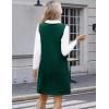imageZeagoo Womens Sweater Vest Dresses for Women 2025 V Neck Sleeveless Knit Pullover Sweater with Pockets Fall Winter OutfitsGreen