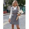 imageZeagoo Womens Sweater Vest Dresses for Women 2025 V Neck Sleeveless Knit Pullover Sweater with Pockets Fall Winter OutfitsGrey