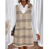 imageZeagoo Womens Sweater Vest Dresses for Women 2025 V Neck Sleeveless Knit Pullover Sweater with Pockets Fall Winter OutfitsGw304