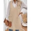 imageZeagoo Womens Sweater Vest Dresses for Women 2025 V Neck Sleeveless Knit Pullover Sweater with Pockets Fall Winter OutfitsStb