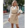 imageZeagoo Womens Sweater Vest Dresses for Women 2025 V Neck Sleeveless Knit Pullover Sweater with Pockets Fall Winter OutfitsStb
