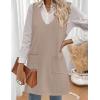 imageZeagoo Womens Sweater Vest Dresses for Women 2025 V Neck Sleeveless Knit Pullover Sweater with Pockets Fall Winter OutfitsWa