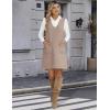 imageZeagoo Womens Sweater Vest Dresses for Women 2025 V Neck Sleeveless Knit Pullover Sweater with Pockets Fall Winter OutfitsWa