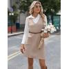 imageZeagoo Womens Sweater Vest Dresses for Women 2025 V Neck Sleeveless Knit Pullover Sweater with Pockets Fall Winter OutfitsWa
