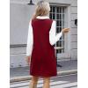 imageZeagoo Womens Sweater Vest Dresses for Women 2025 V Neck Sleeveless Knit Pullover Sweater with Pockets Fall Winter OutfitsWine Red