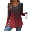 imageZeagoo Long Sleeve Tops for Women Casual V Neck Shirt Loose Fall Basic Tee Dressy Work Blouses 2025Mz838