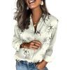 imageZeagoo Satin Blouses for Women Silk Button Down Shirts Long Sleeve Business Casual TopsSilk Bloom Whisper
