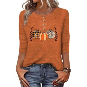 imageZeagoo 34 Length Sleeve Women Tops Crew Neck Blouses Dressy Casual Summer T Shirts Loose Fit Business Work ClothesWs86