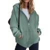 imageZeagoo Hoodies For Women Zip Up Hoodie Oversized Sweatshirt Fleece Jackets Fall Winter Coats 2025 FashionGreen