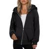 imageZeagoo Hoodies For Women Zip Up Hoodie Oversized Sweatshirt Fleece Jackets Fall Winter Coats 2025 FashionAblack
