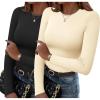 Long Sleeve-black beige